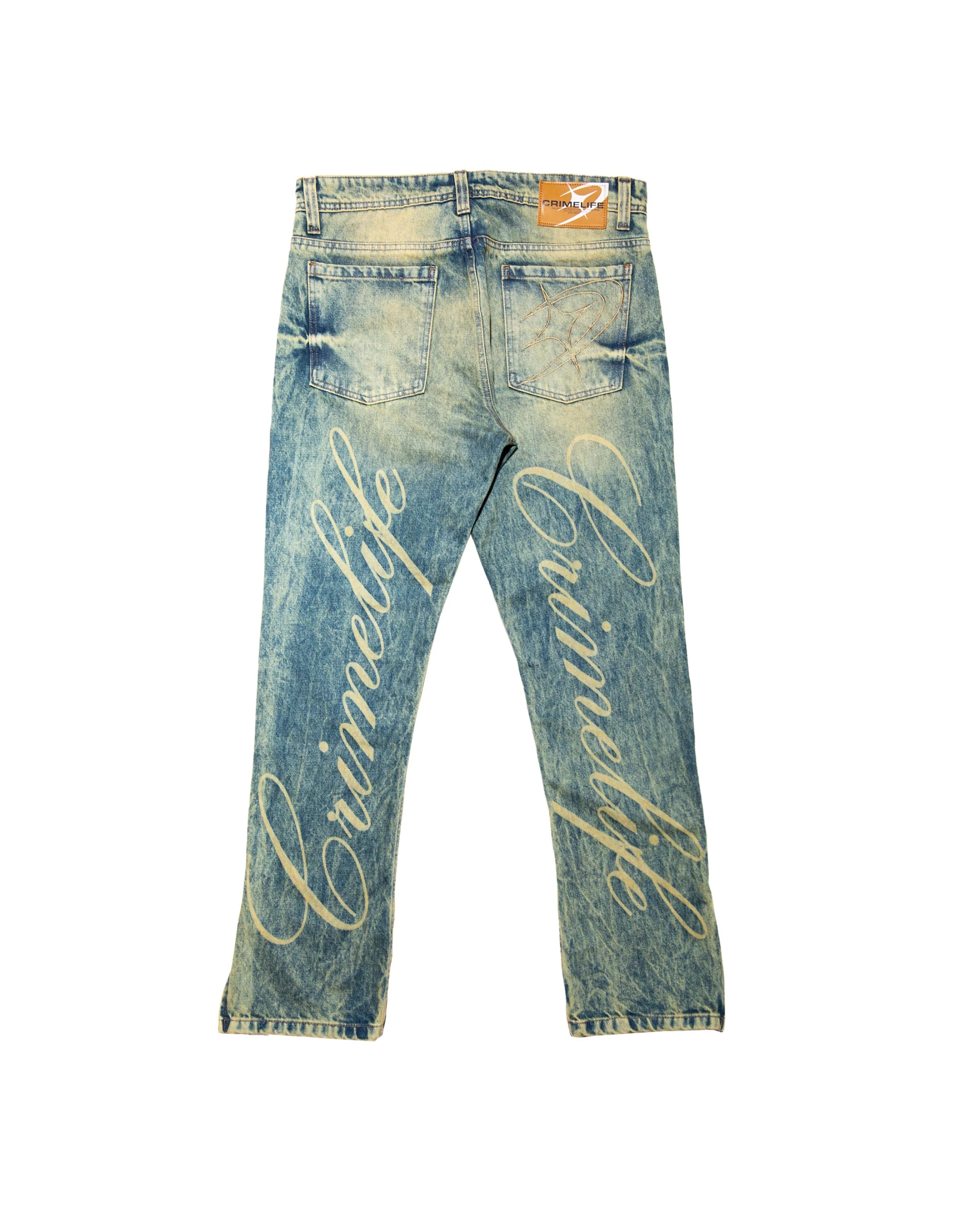 ACID GRID DENIM JEANS - Image 2