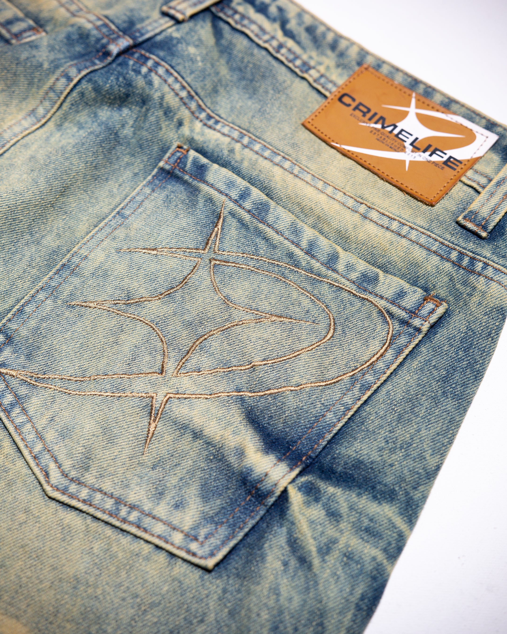 ACID GRID DENIM JEANS - Image 3