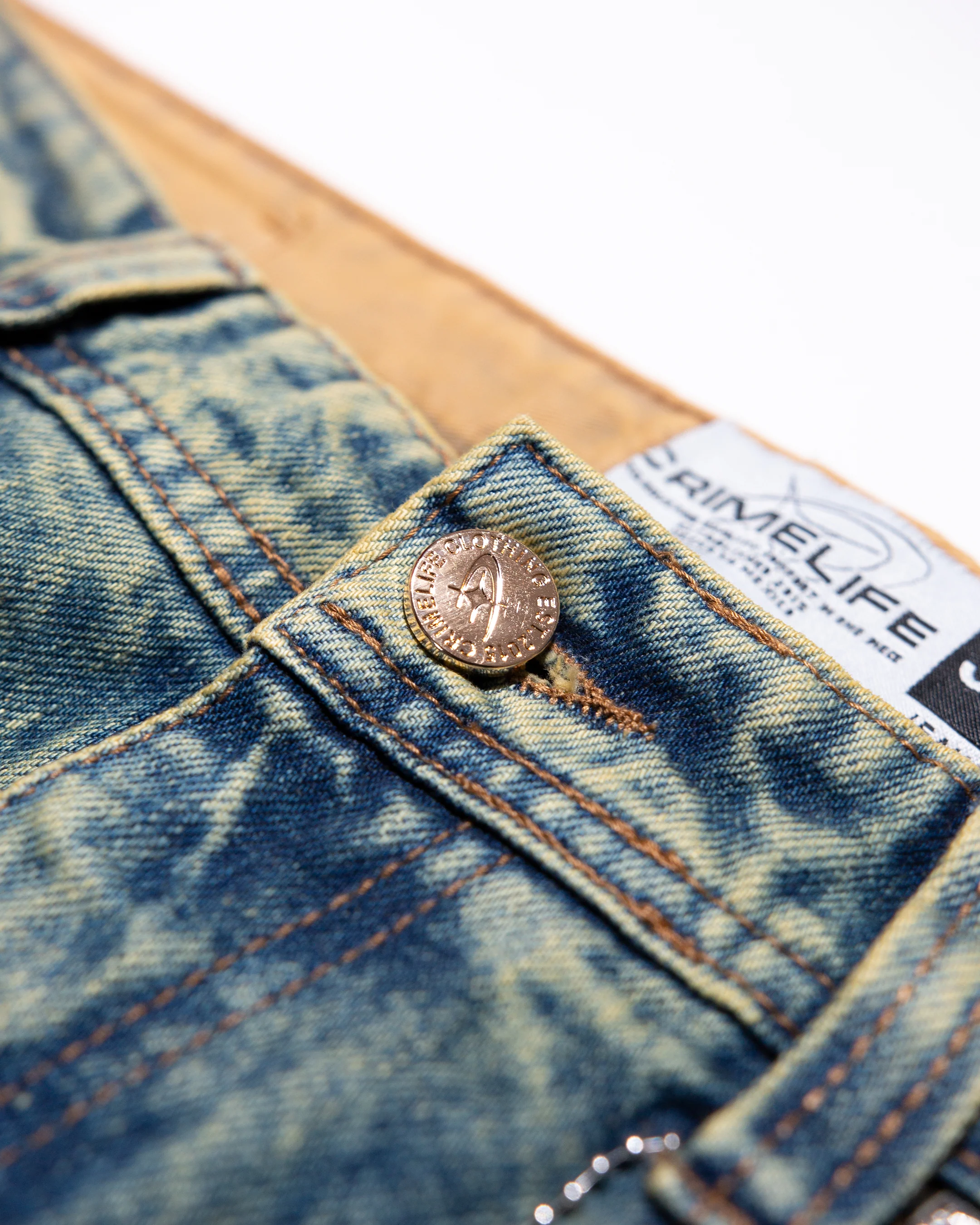 ACID GRID DENIM JEANS - Image 6