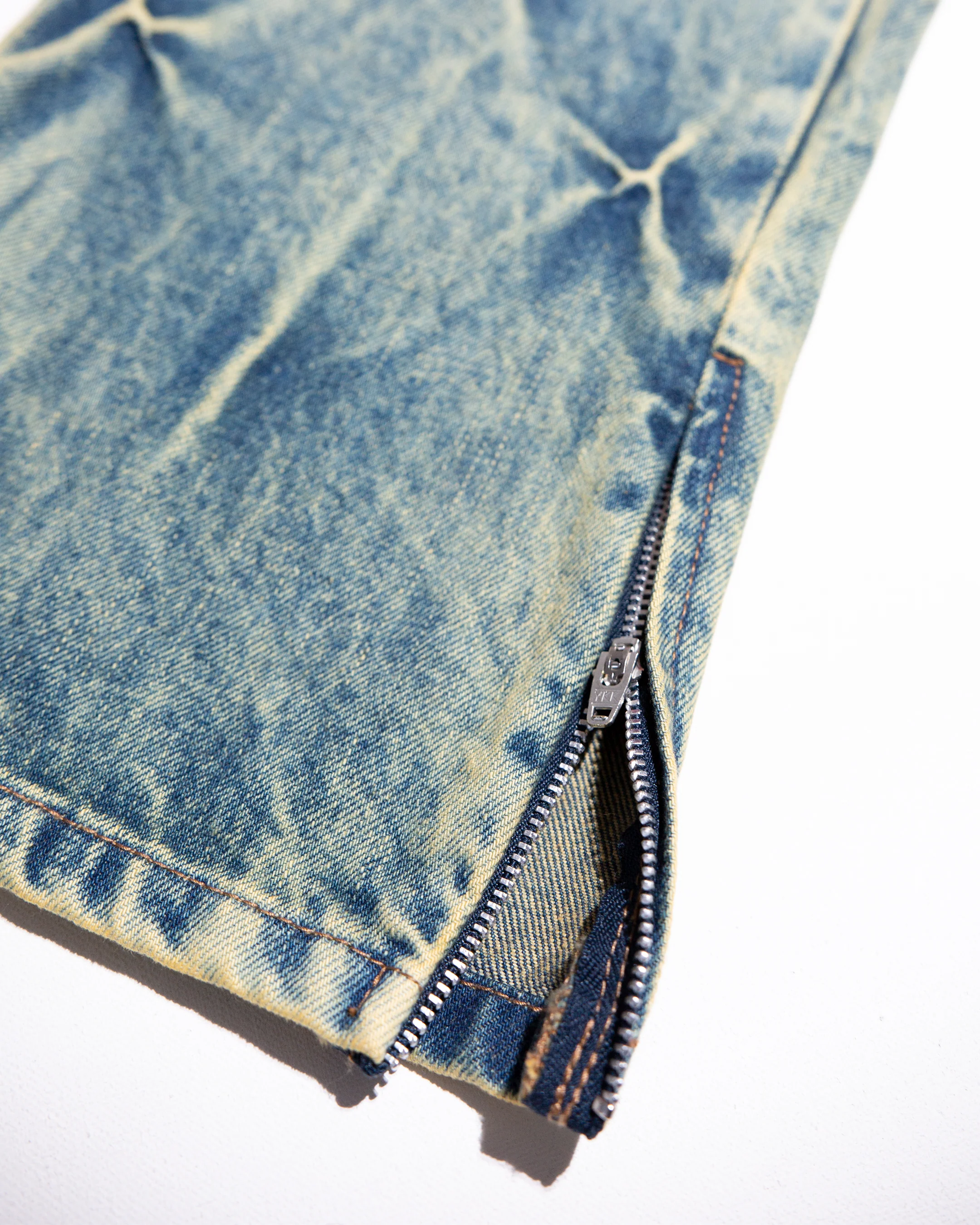 ACID GRID DENIM JEANS - Image 8