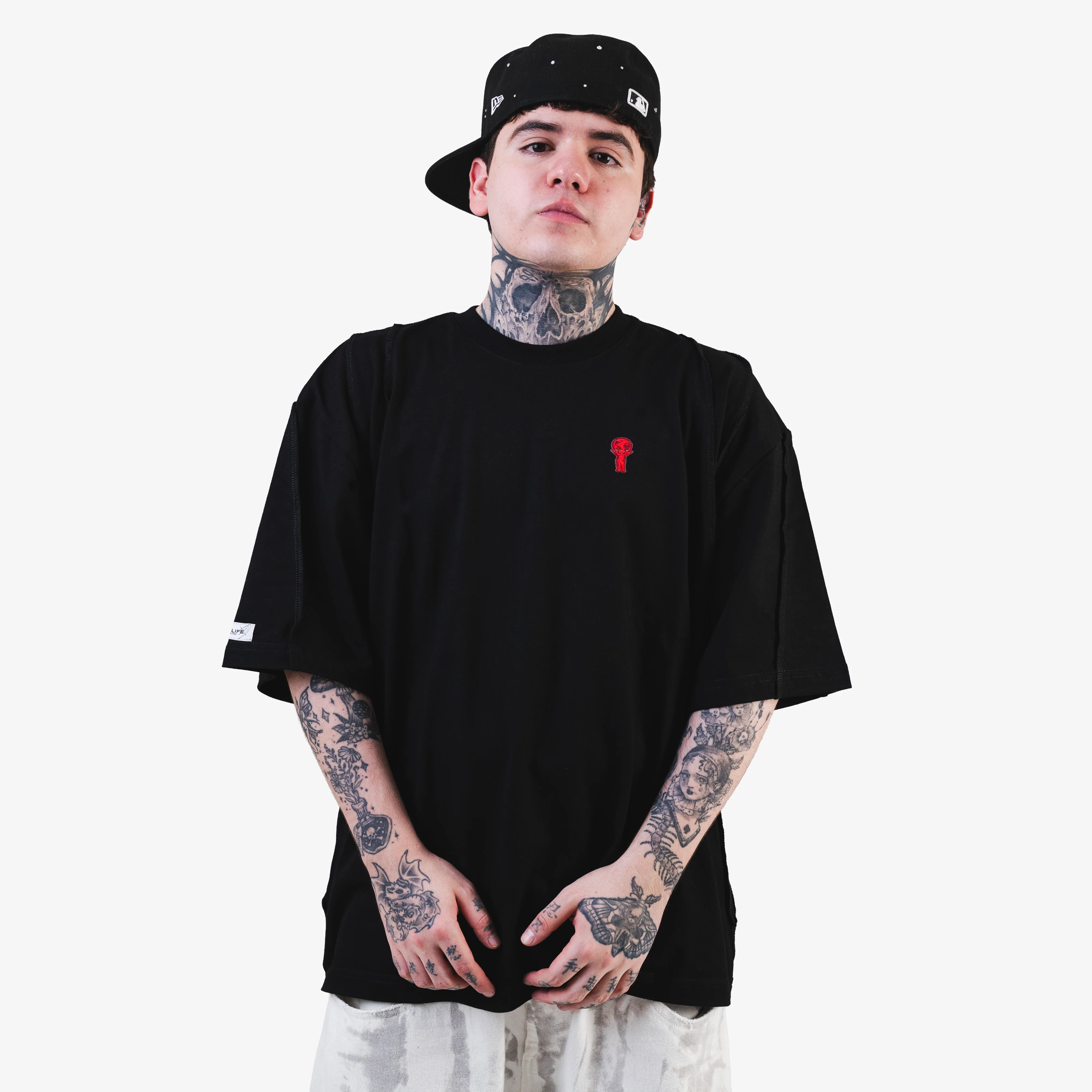 ESSENTIAL BASIC TEE BLACK - Image 5