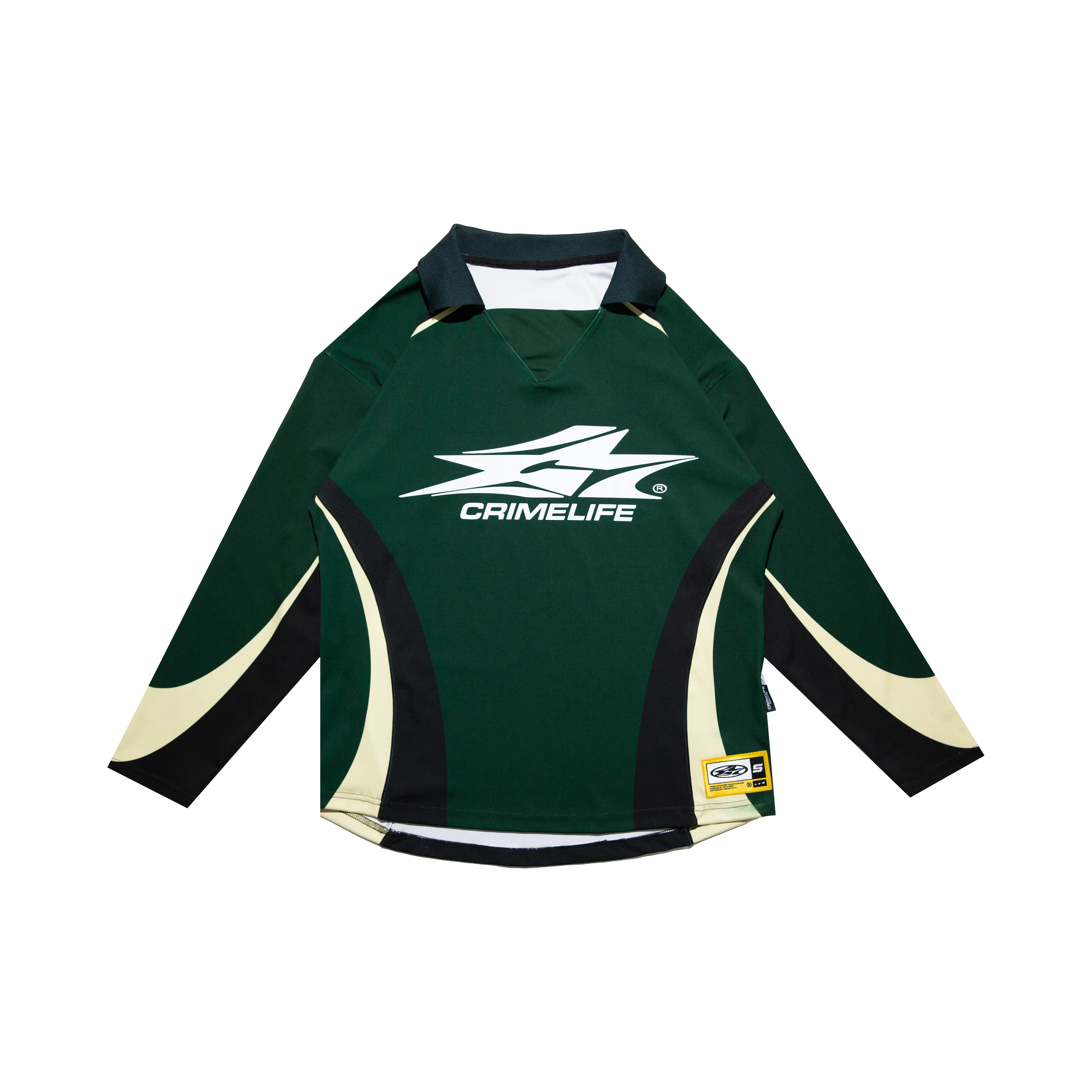 GREEN JERSEY STRIPES L/S