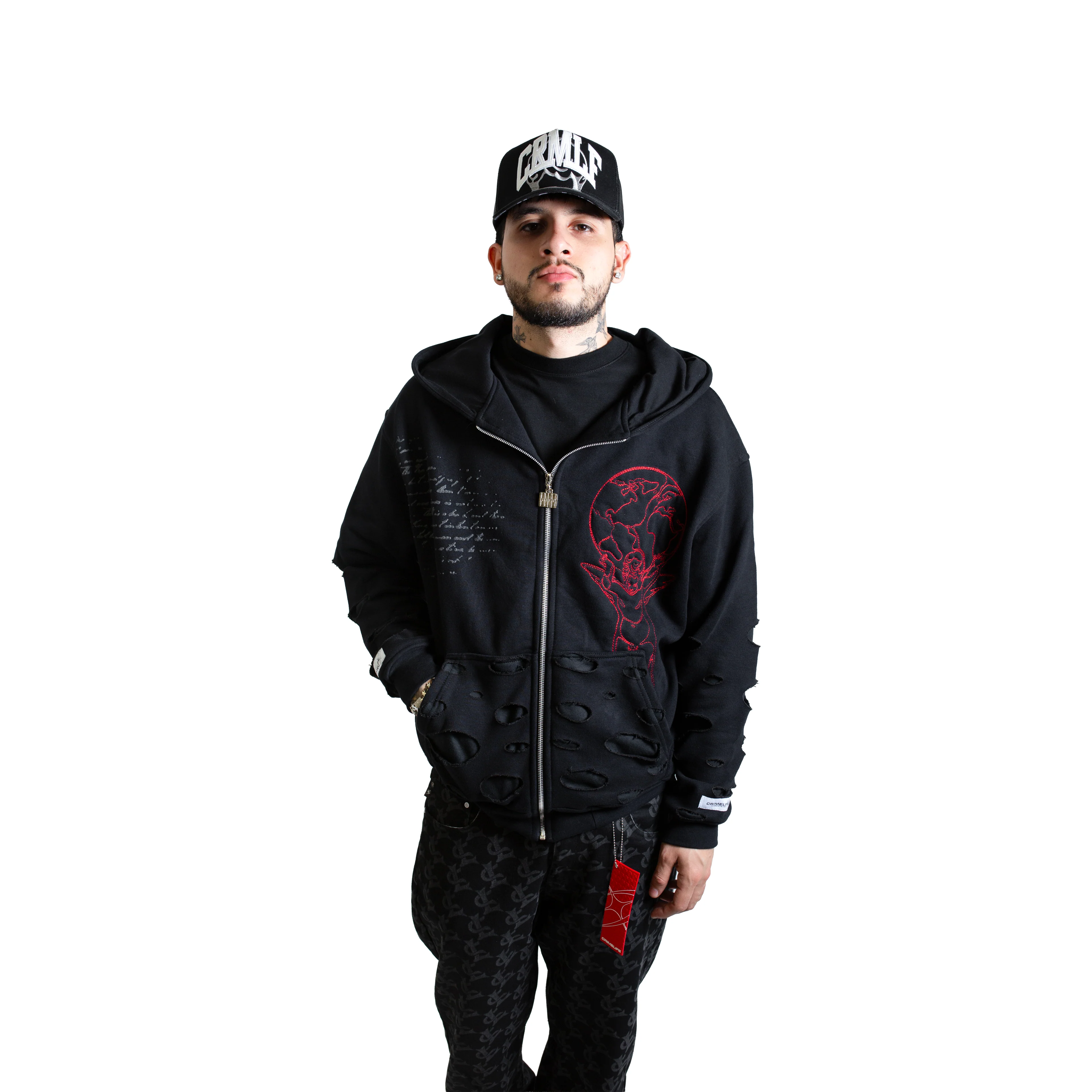 SHOT FIRE ZIPPER HOODIE - Image 8