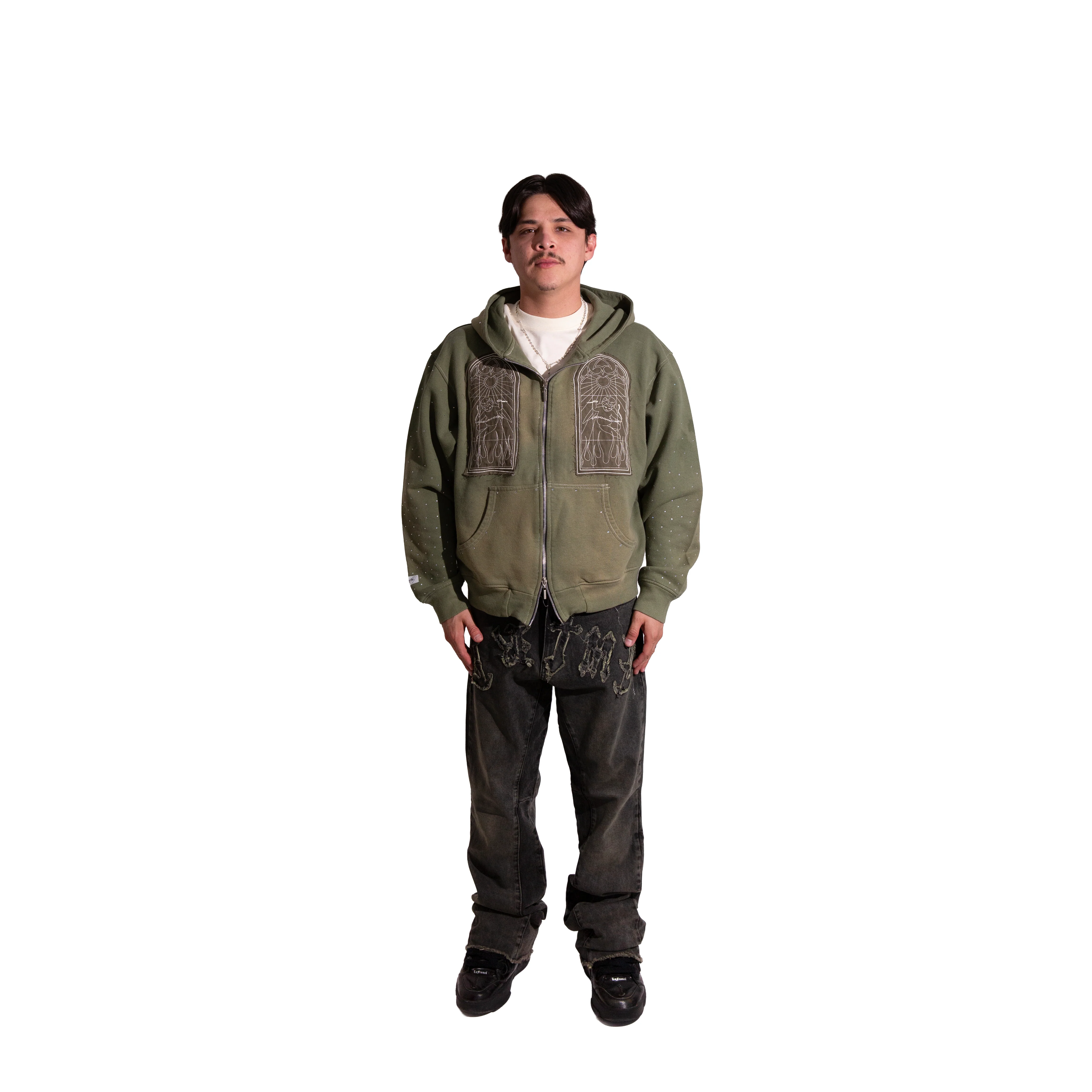 VITRAL GREEN HOODIE - Image 3